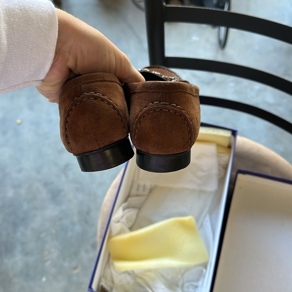 Stuart weitzman size 6.5 brown suede loafers - Picture 3 of 7